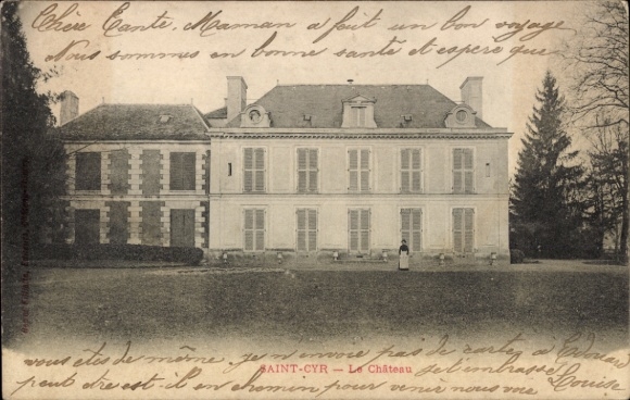 Ak Saint Cyr sur Morin Seine et Marne, Le Chateau