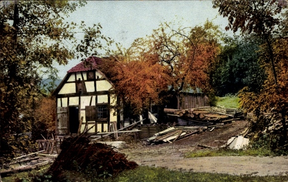 PC Nenke and Ostermaier Series 132 No. 2565, Sawmill in the Forest, Rottenbach