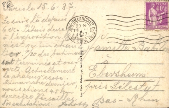 Postcard Boulogne Billancourt Hauts de Seine, Rue Georges Sorel