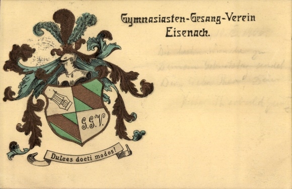 Studentika Ak Eisenach in Thüringen, Gymnasiasten Gesang Verein, Wappen