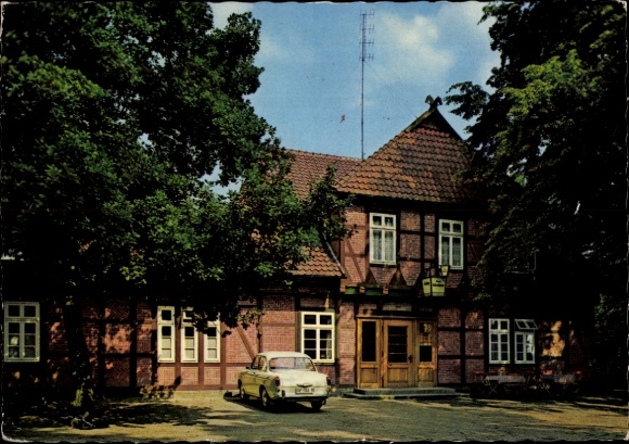 Postcard Winkel Gifhorn in Lower Saxony, Gasthaus Lönskrug, Winkel near Gifhorn