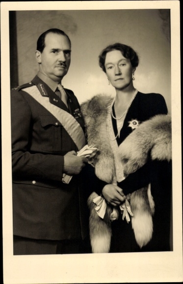 Ak Großherzogin Charlotte von Luxemburg, Prinz Felix von Bourbon-Parma, Prinz von Luxemburg