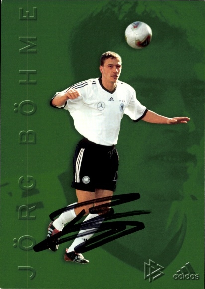 Autograph card footballer Jörg Böhme, German national team, autograph