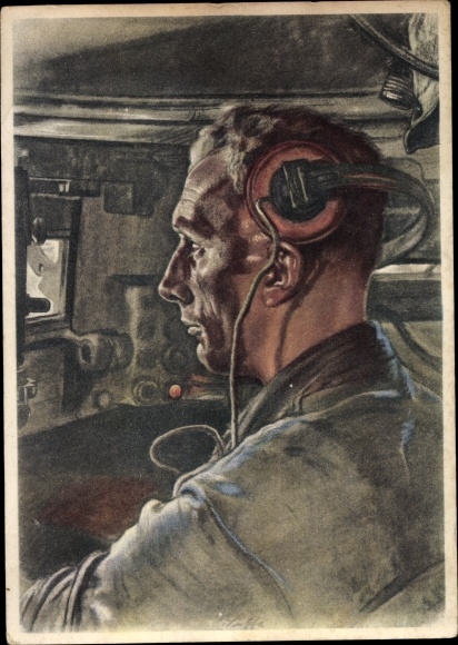 Artist PC Willrich, Wolfgang, tank driver, Wehrmacht, VDA