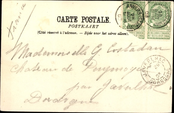 PC Antwerpen Antwerpen Flanders, departure of a steamer to the Congo