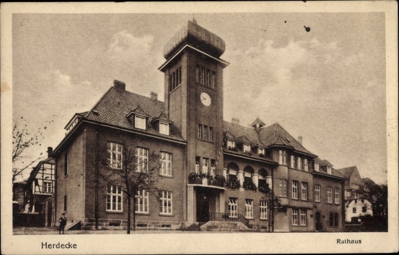 Ak Herdecke an der Ruhr, stadhuis