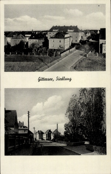 Postcard Dresden South Gittersee, settlement, residential buildings