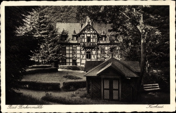 PC Bad Finkenmühle Allersdorf Herschdorf in Thuringia, lot at the Kurhaus