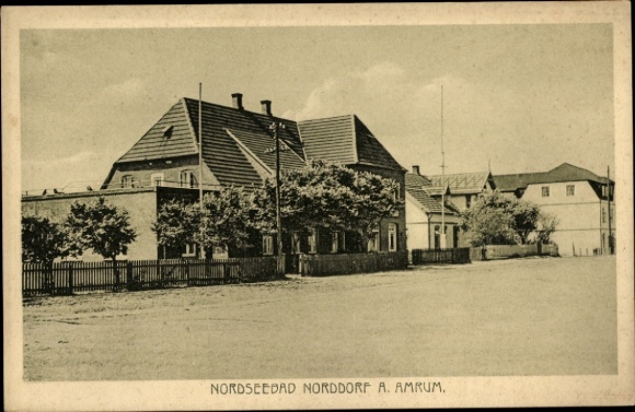 Postcard Norddorf on Amrum North Friesland, residential houses