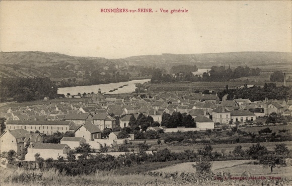 Postcard Bonnieres sur Seine Yvelines, general view