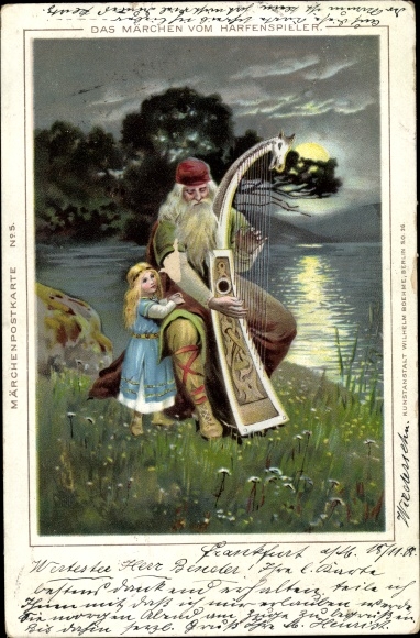 litho Het sprookje van de harpiste