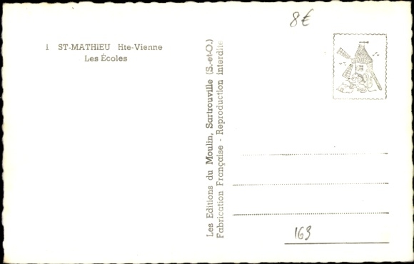 Ak St-Mathieu Haute Vienne, Schule