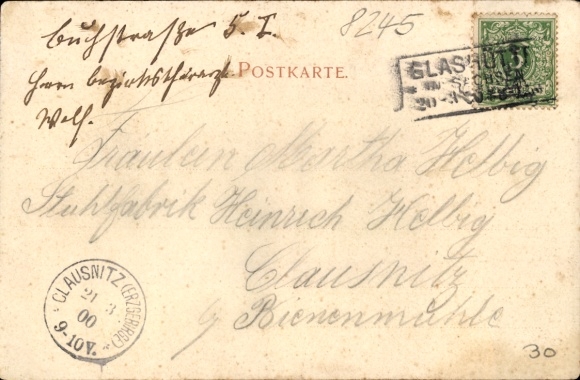 Postcard Glashütte in Saxony, Hotel zur Post