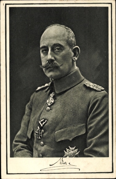 Postcard Max von Baden, Portrait, Order, Iron Cross
