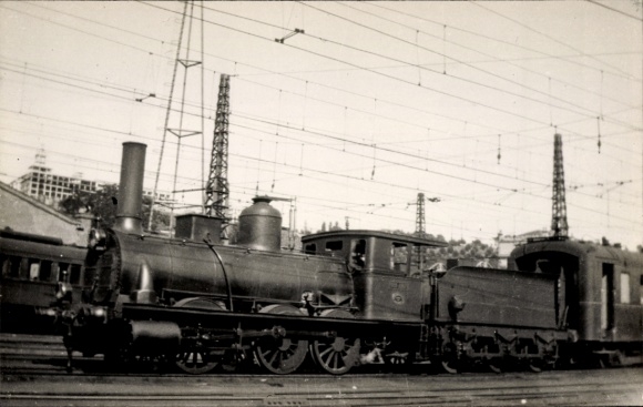 Photo railway, locomotive, steam locomotive