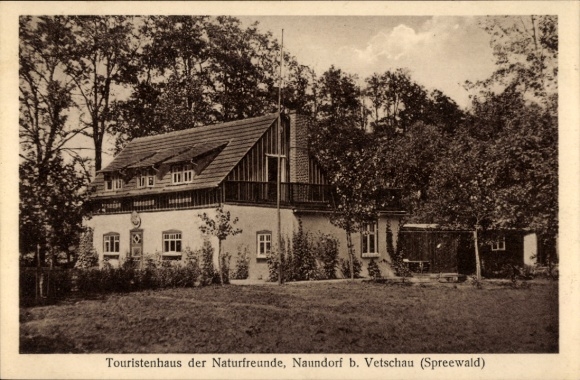 Postcard Naundorf Vetschau Spreewald, Nature Friends Tourist House