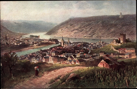 Artist PC Astudin, Bingen am Rhein, general view of the city