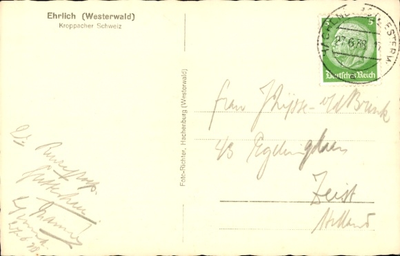 Postcard Ehrlich Heimborn in the Westerwald, Panorama