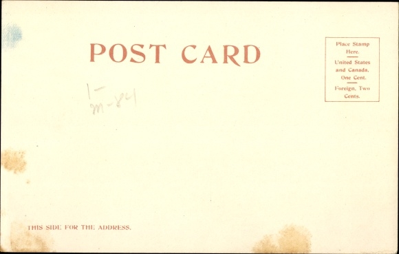 Postcard Portland Beach Maine USA, Union Station, Fruit Stand
