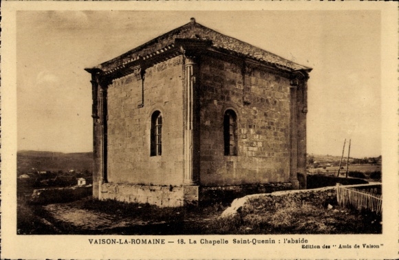 CPA Vaison-la-Romaine Vaucluse, Chapelle Saint Quenin, abside
