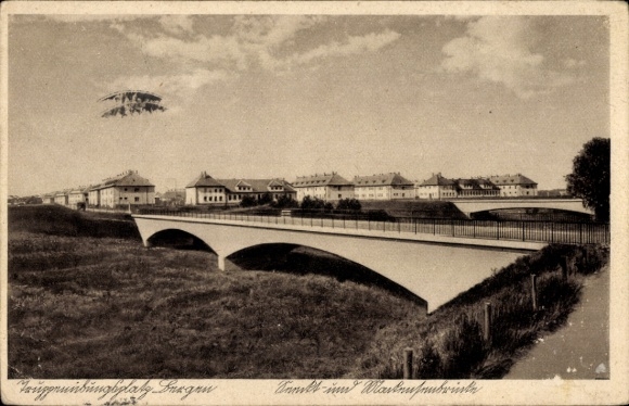 Ak Bergen in der Lüneburger Heide, Truppenübungsplatz, Kasernen, Mackensenbrücke