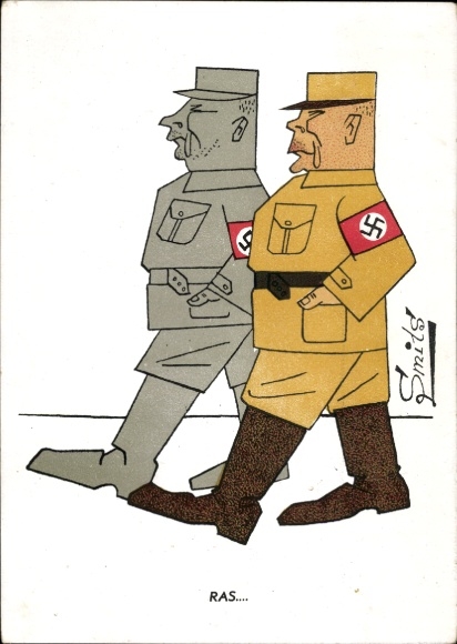 Artysta KP Smits, Ras, Race, karykatura żołnierzy Wehrmachtu