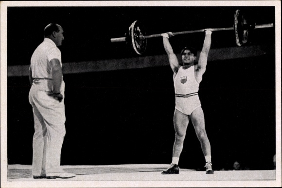 Collection picture Olympia 1936, weightlifter Anthony Terlazzo, featherweight