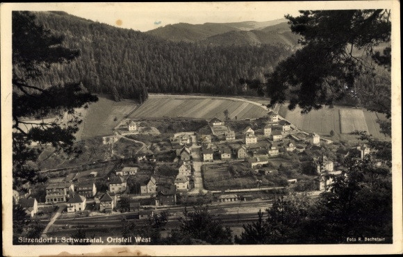 Ak Sitzendorf in Thüringen, Schwarzatal, Ortsteil West