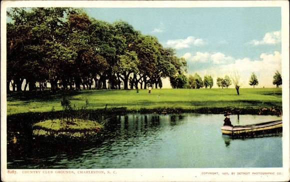 Ak Charleston South Carolina Verenigde Staten, Country Club Grounds