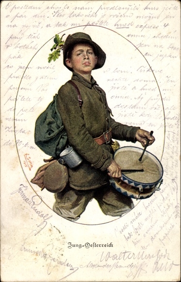 Artist PC Simm, Franz, Jung Austria, drummer, boy