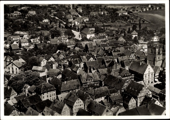 Ak Alsfeld in Hessen, luchtfoto