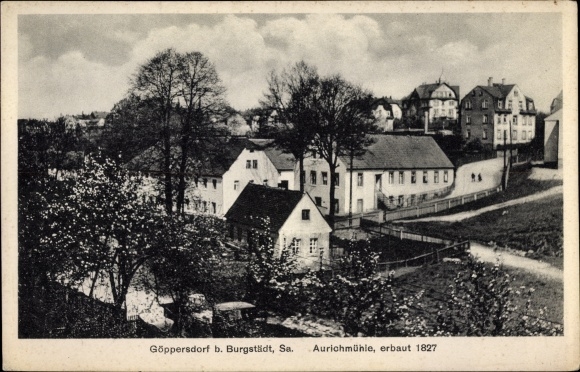 Postcard Göppersdorf Burgstädt in Saxony, Aurichmühle