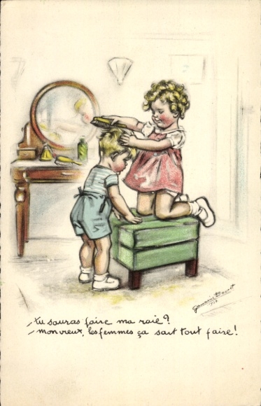 Artist PC Bouret, Germaine, children, tu sauras faire ma rail?