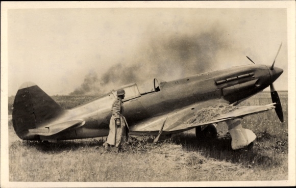 PC Wehrmacht, II. WW, captured Soviet military aircraft MIG-3, Russian campaign