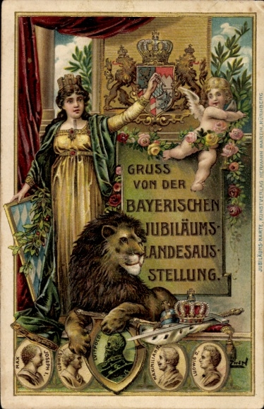 Chromo-Litho Nuremberg, Bavarian Jubilee State Exhibition 1906