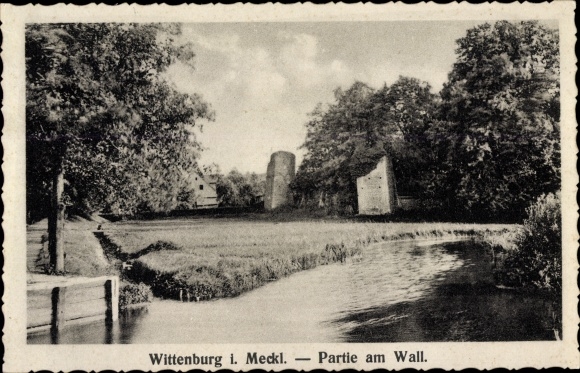 PC Wittenburg in Mecklenburg, lot on the wall