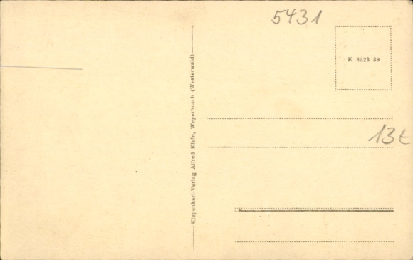 Song Postcard Westerwaldlied, Gasthaus zum Westerwälder Hannes, Welschneudorf?