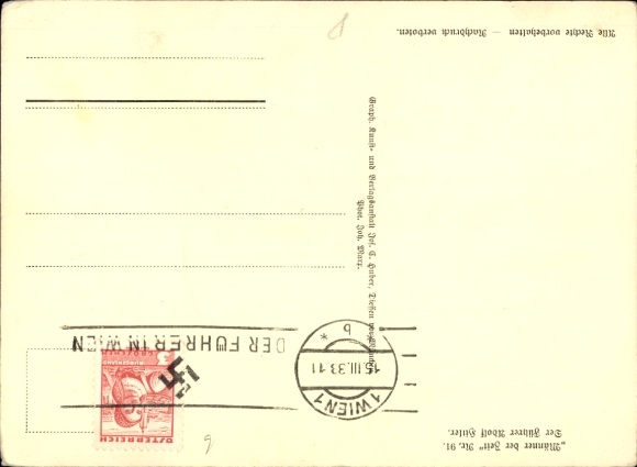 Postcard Führer and Reich Chancellor Adolf Hitler, Men of the Time 91