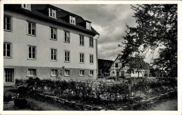 Postcard Hallenberg in Sauerland, St. Josef House