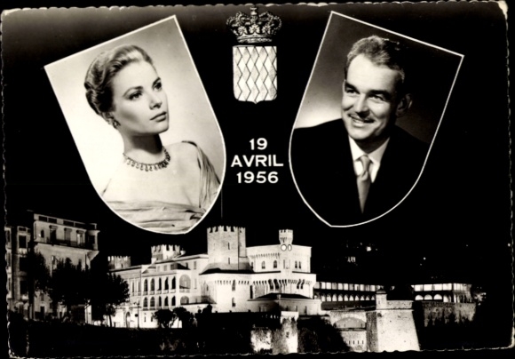 Maximum KP Monaco, książę Rainier III z Monako, aktorka Grace Kelly