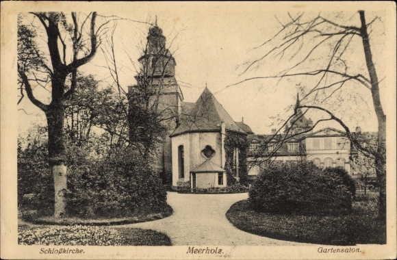 PC Meerholz Gelnhausen in Hesse, castle church, garden salon