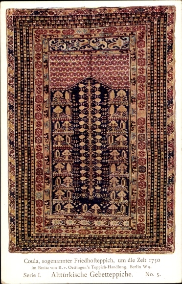 Ac Masterpieces of Oriental Knotting I 5, Old Turkish prayer rugs, coula, cemetery rug