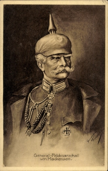 Artist Postcard Kaskeline, Field Marshal August von Mackensen, portrait