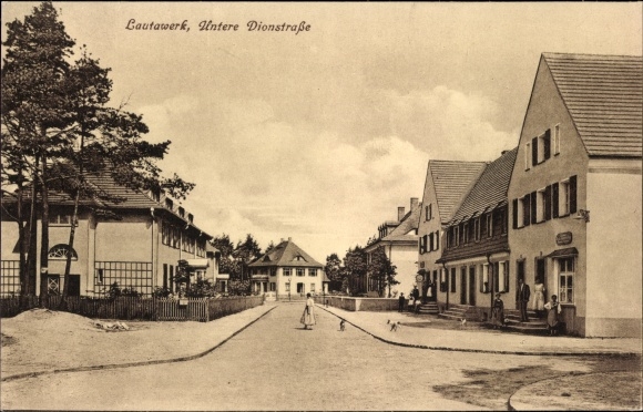 Postcard Lautawerk Lauta in Saxony, Untere Dionstrasse
