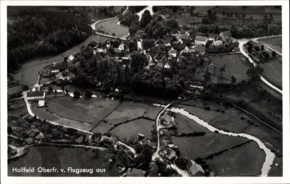 Ak Hollfeld in Frankisch Zwitserland, luchtfoto