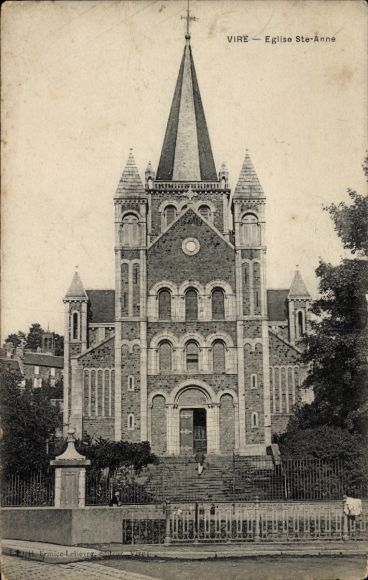 Ak Vire Calvados, Kirche St. Anne