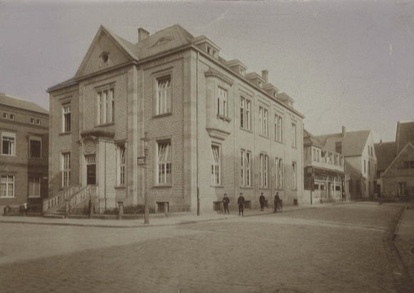 Original photo Rheine in Münsterland, NRW, Sparkasse, around 1900