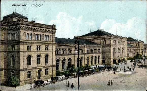 Ak Hannover, Bahnhof