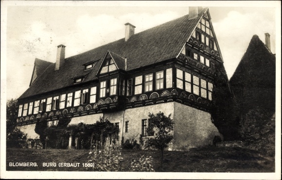 Ak Blomberg im Kreis Lippe, Blick auf die Burg, erbaut 1569