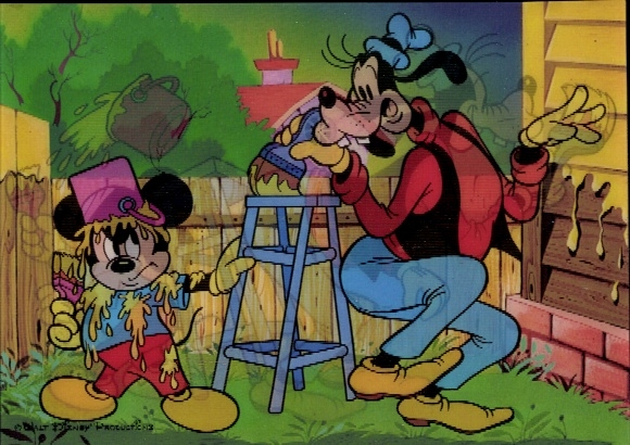 3-D Ak Goofy und Mickey Mouse